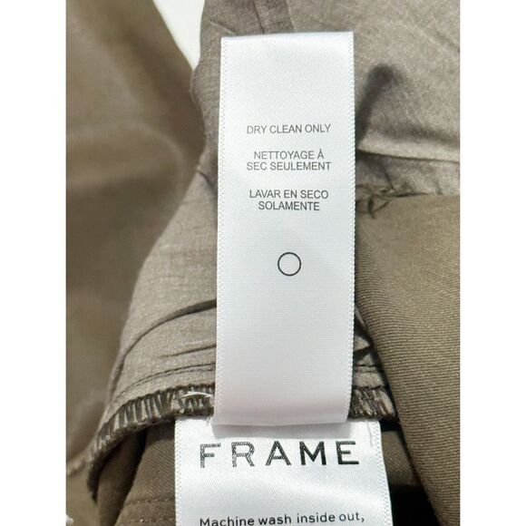 Frame Women's Le High Skinny Jeans Military Coated Green Size 28 - Picture 13 of 15